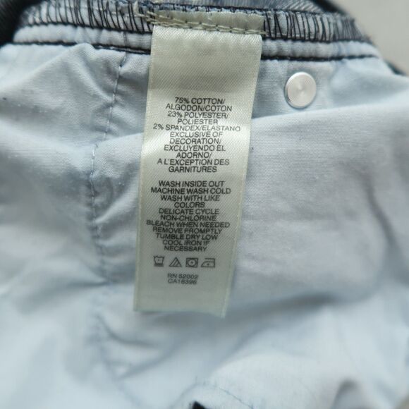 DKNY Jeans Women's Size 12 Blue Mid-Rise Straight Denim Dark Wash 26.5" Inseam - Picture 12 of 14